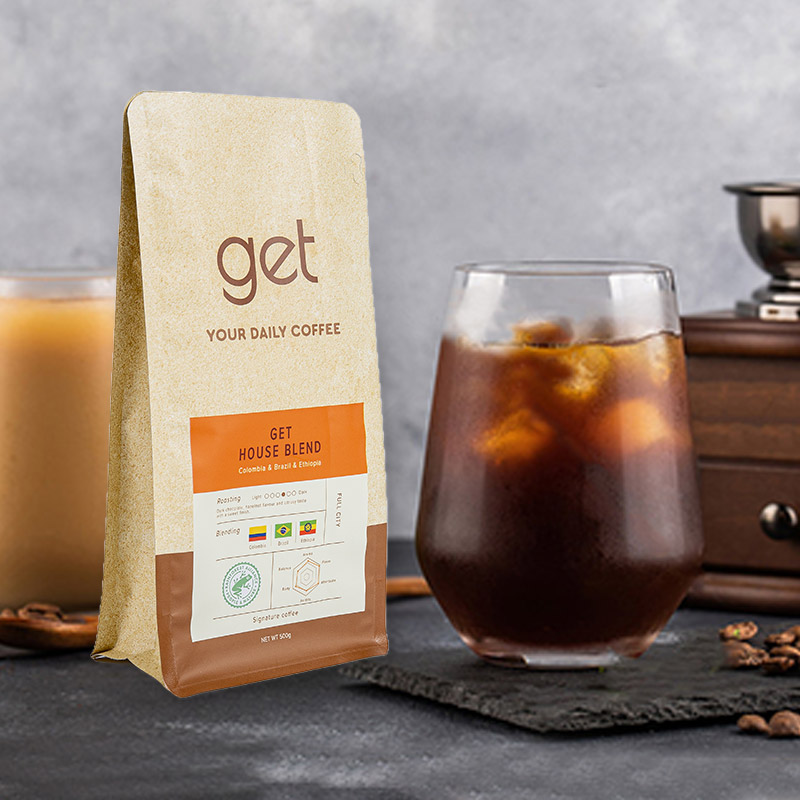 250G-1kg walong-gilid na bag ng kape